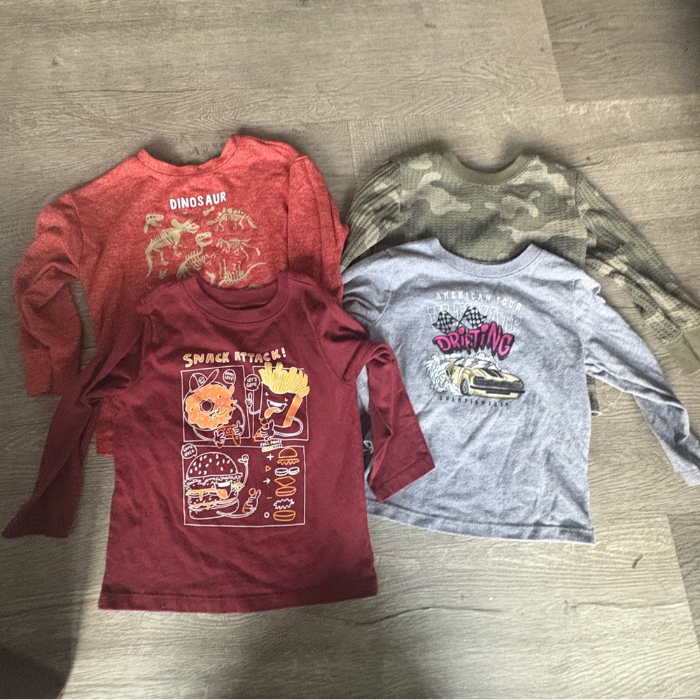 4-Pack Long Sleeve toddler tshirts